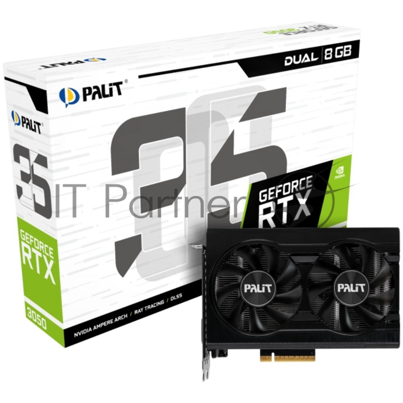Видеокарта PALIT RTX3050 DUAL 8G (NE63050018P1-1070D V1) RTL