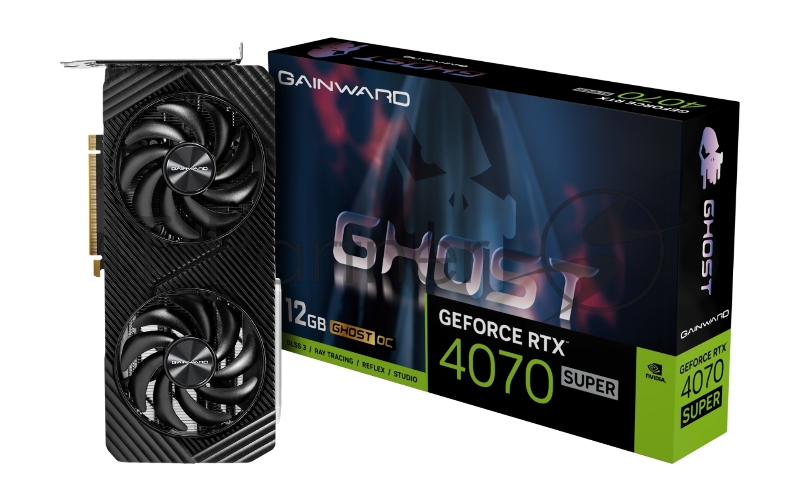 Видеокарта Gainward Nvidia Geforce RTX 4070 SUPER GHOST OC 12GB GDDR6X 192bit 3-DP HDMI