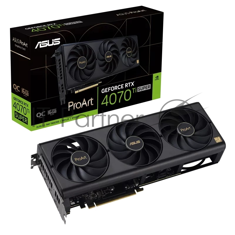Видеокарта Asus PCI-E 4.0 PROART-RTX4070TIS-O16G NVIDIA GeForce RTX 4070TI Super 16Gb 256bit GDDR6X 2640/21000 HDMIx1 DPx3 HDCP Ret
