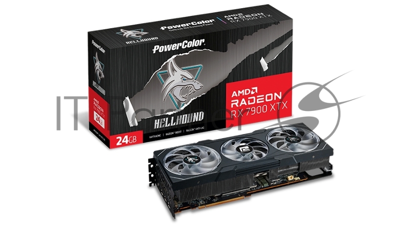 Видеокарта PowerColor PCI-E 4.0 RX7900XTX 24G-L/OC AMD Radeon RX 7900XTX 24Gb 384bit GDDR6 2525/20000 HDMIx1 DPx3 HDCP Ret