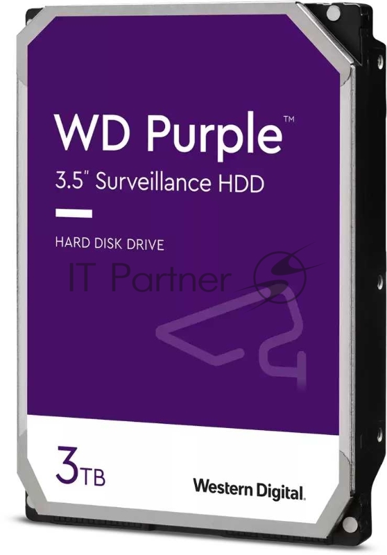 Жесткий диск Western Digital Original SATA-III 3Tb WD30PURZ Video Purple (5400rpm) 64Mb 3.5