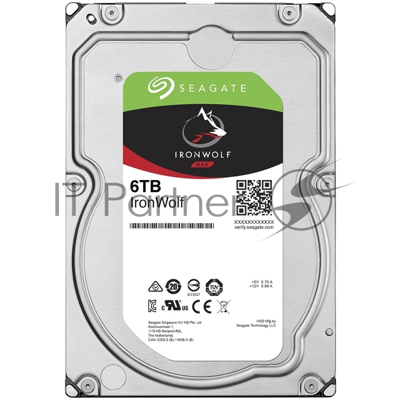 Жесткий диск SATA 6TB 5400RPM 6GB/S 256MB ST6000VN001 SEAGATE