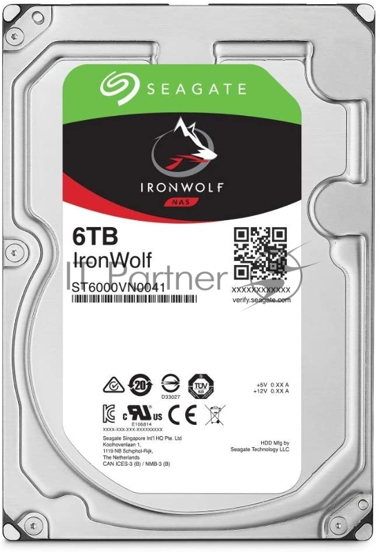 Жесткий диск SATA 6TB 5400RPM 6GB/S 256MB ST6000VN001 SEAGATE