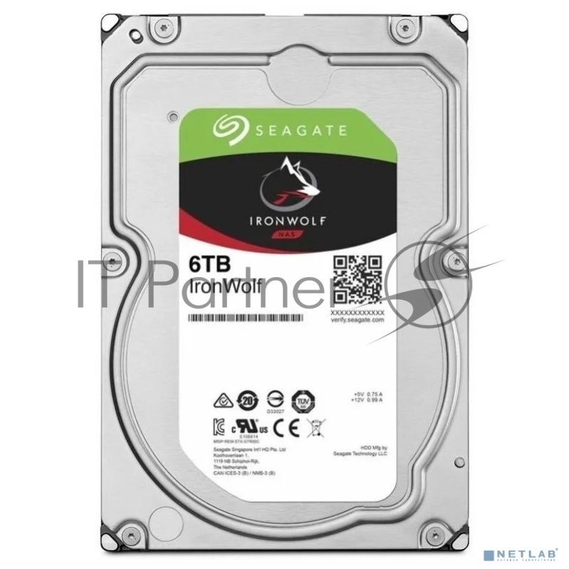 Жесткий диск SATA 6TB 5400RPM 6GB/S 256MB ST6000VN001 SEAGATE