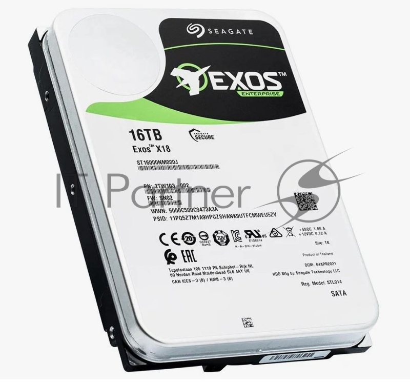 Жесткий диск SEAGATE SATA 16TB 7200RPM 6GB/S 256MB ST16000NM000J