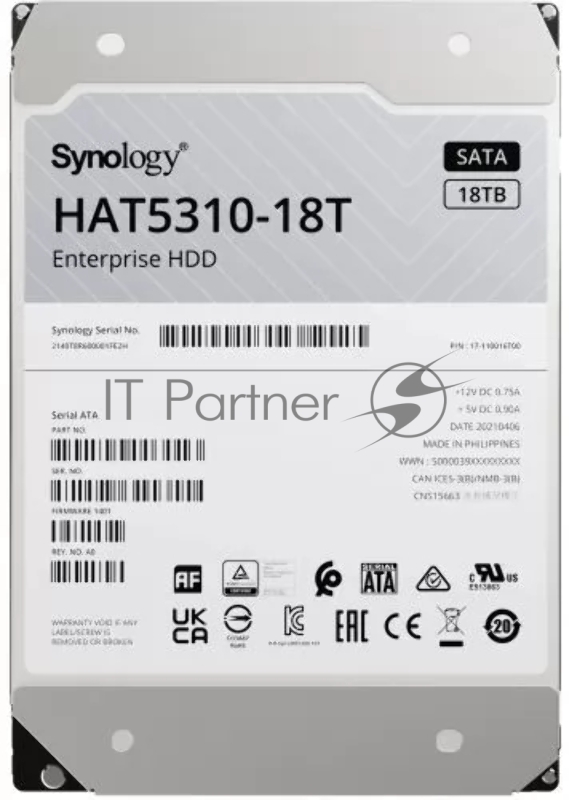 Жесткий диск Synology HAT5310-18T SATA Festplatte 18TB 3.5(8,9cm) 7200rpm