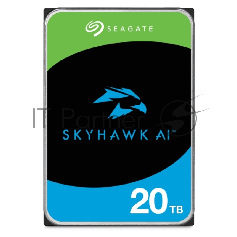 Жесткий диск Seagate SkyHawk AI ST20000VE002 20TB, 3.5, 7200 RPM, SATA-III, 512e, 256MB, для систем видеонаблюдения