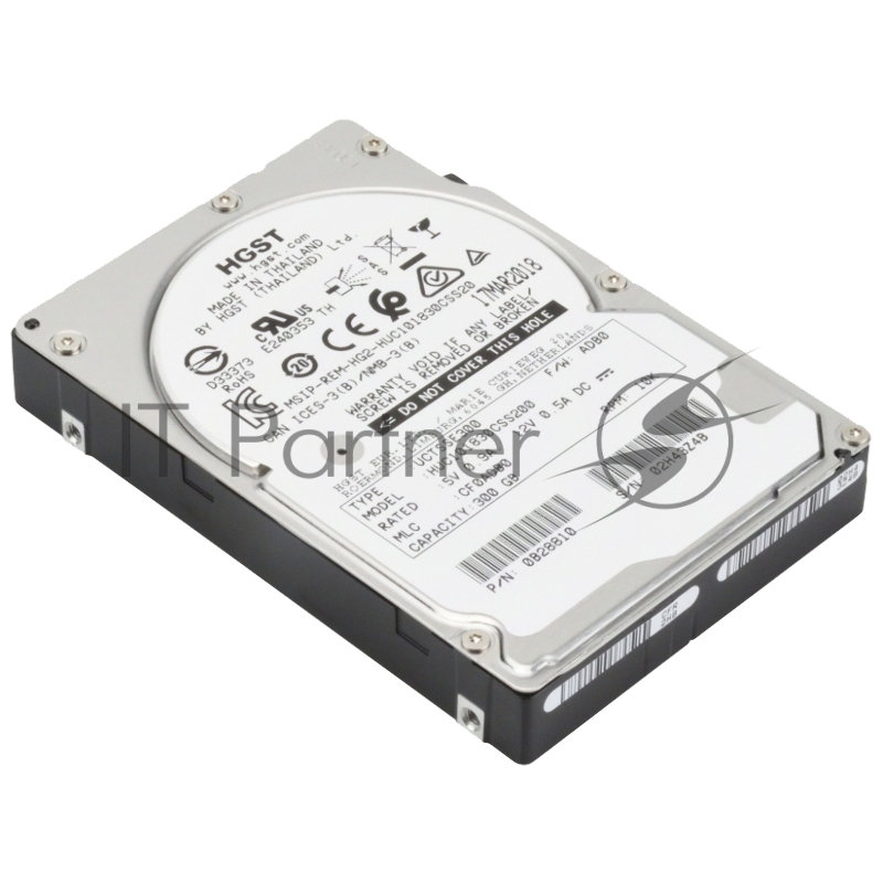 Жесткий диск HDD HGST SAS Server 300Gb 2.5 Ultrastar 10K rpm 12Gb/s 128Mb 1 year ocs (replacement AL15SEB030N, AL14SEB030N)