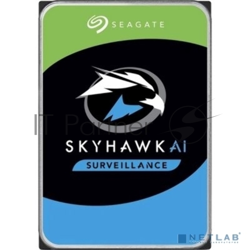 Жесткий диск HDD SATA Seagate 8Tb, SkyHawk Surveillance, 7200 rpm, 256Mb buffer, ST8000VX009, 1 year