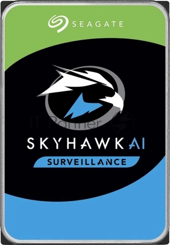 Жесткий диск HDD SATA Seagate 8Tb, SkyHawk Surveillance, 7200 rpm, 256Mb buffer, ST8000VX009, 1 year