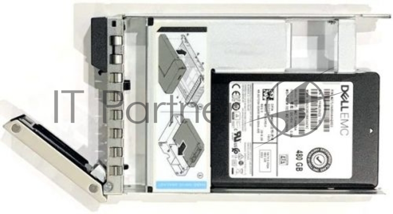 Твердотельный накопитель 480GB SSD SATA Read Intensive 6Gbps 512 2.5in Hot-plug AG Drive,3.5in HYB CARR, 1 DWPD, 876 TBW