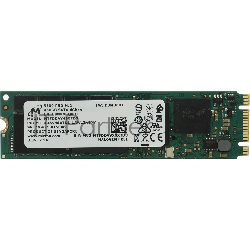 Твердотельный накопитель Micron 5300 PRO 480GB M.2 SATA Non-SED Enterprise Solid State Drive
