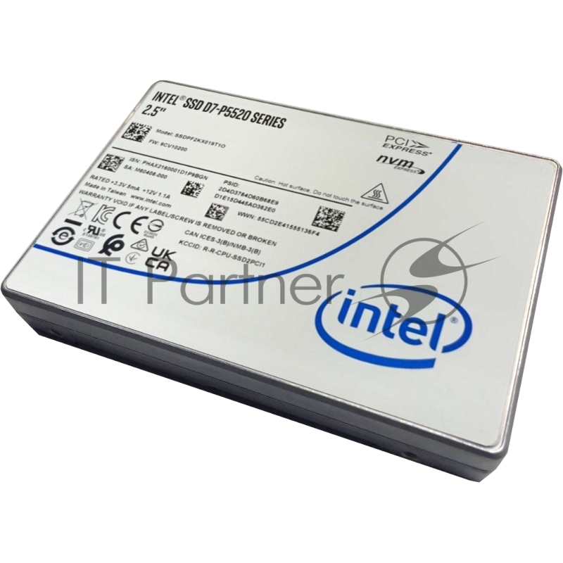 Накопитель SSD INTEL PCIE 7.68TB TLC D7-P5520 SSDPF2KX076T1N1