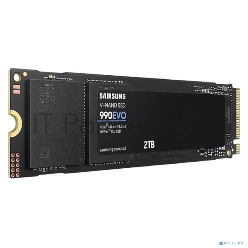 Твердотельный накопитель Samsung SSD 2Tb 990 EVO M.2 MZ-V9E2T0BW NVMe 2.0, PCIe 4.0 x4, V-NAND TLC