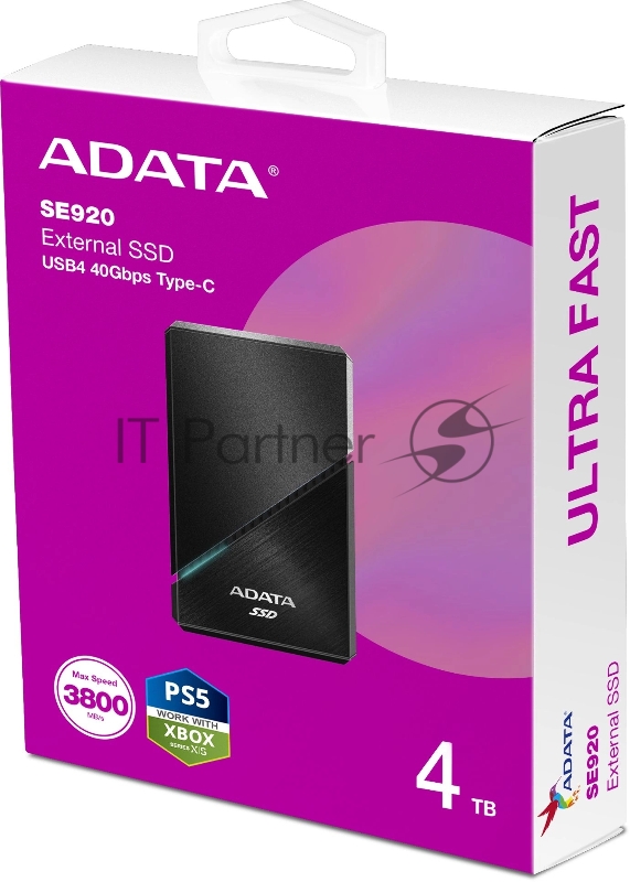 SSD жесткий диск 4TB USB3.2 EXT SE920-4TCBK ADATA