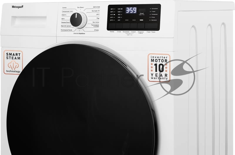 Стиральная машина Weissgauff WM 61212 DC класс: A+++ загр.фронтальная макс.:12кг белый
