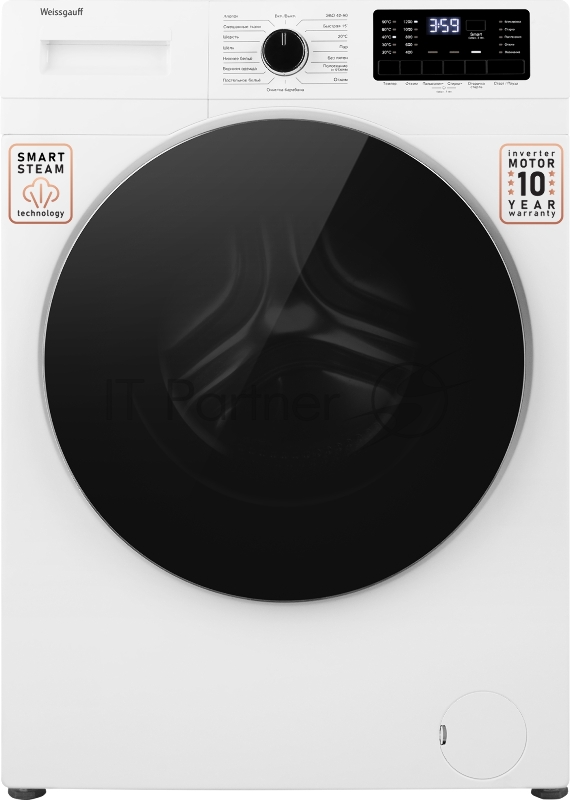 Стиральная машина Weissgauff WM 61212 DC класс: A+++ загр.фронтальная макс.:12кг белый