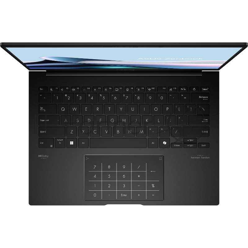 Ноутбук Asus Zenbook 14 OLED UM3406HA-QD015W Ryzen 7 8840HS 16Gb SSD1Tb AMD Radeon 14 OLED FHD+ (1920x1200) Windows 11 Home black WiFi BT Cam Bag (90NB1271-M003F0)
