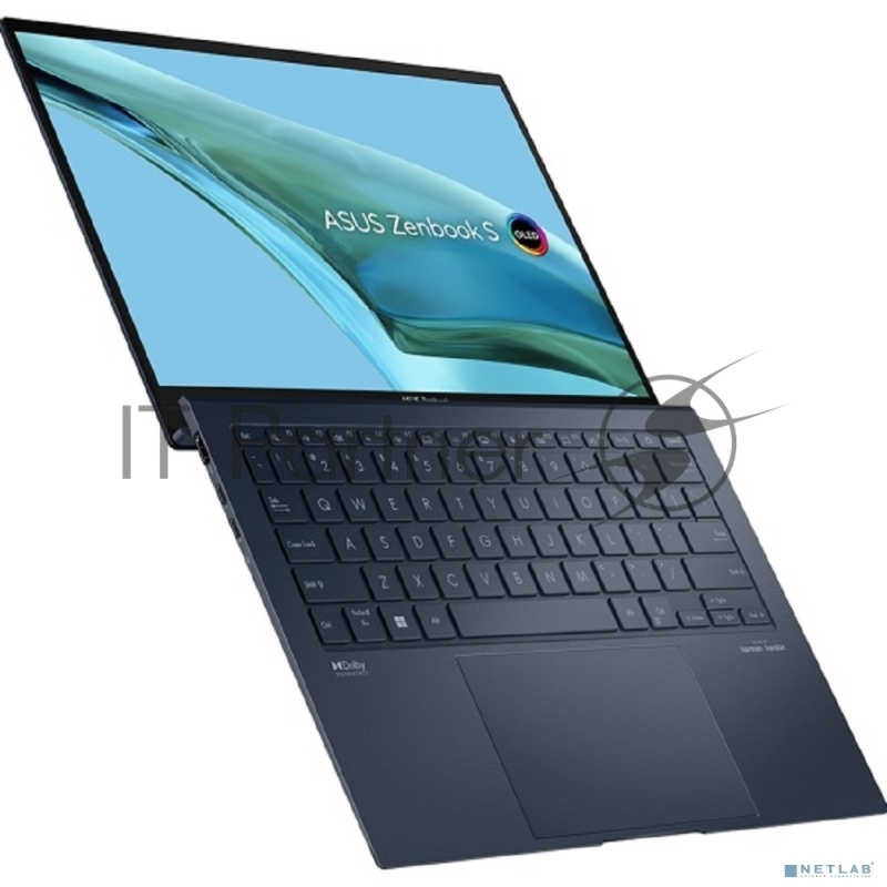 Ноутбук Asus Zenbook S UX5304MA-NQ172 Core Ultra 7 155U 16Gb SSD1Tb Intel Graphics 13.3 OLED 3K (2880x1800) noOS blue WiFi BT Cam Bag (90NB12V3-M00B20)