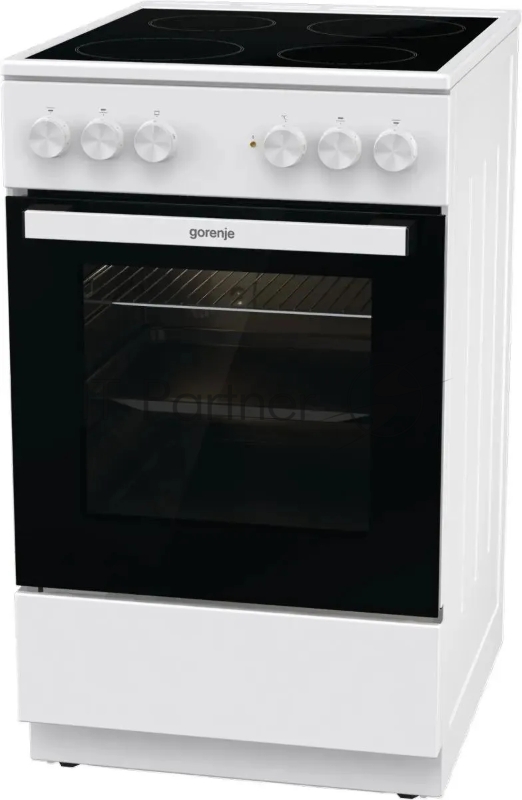 Плита Электрическая Gorenje GEC5A12WG-B белый стеклокерамика (без крышки)