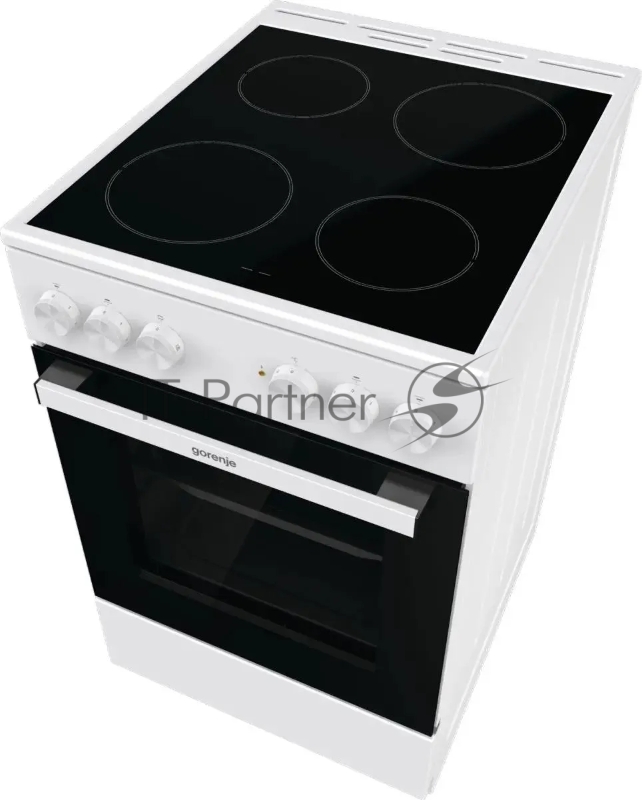 Плита Электрическая Gorenje GEC5A12WG-B белый стеклокерамика (без крышки)