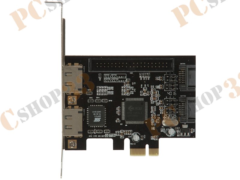Контроллер e-SATA (2 внешн.) + SATA II (2 внутр.) + ATA (1 внутр.) Espada PCIE005 (PCI-E x1)