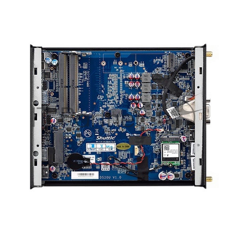 Платформа Shuttle DS20U DS10U Intel Celeron 5205U Fanless Support 1080P FHD /2xHDMI+DP/2xDDR4L 2400 Mhz SODIMM Max 32GB/ 2хGLan, 802.11 b/g/n WLAN /COM/SD card reader, 65W adapter, VESA RTL {4} (003900)