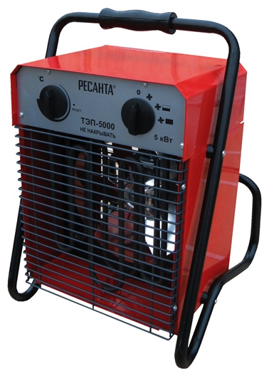 Тепловая пушка электрическая Ресанта ТЭП-3000К 3000Вт красный