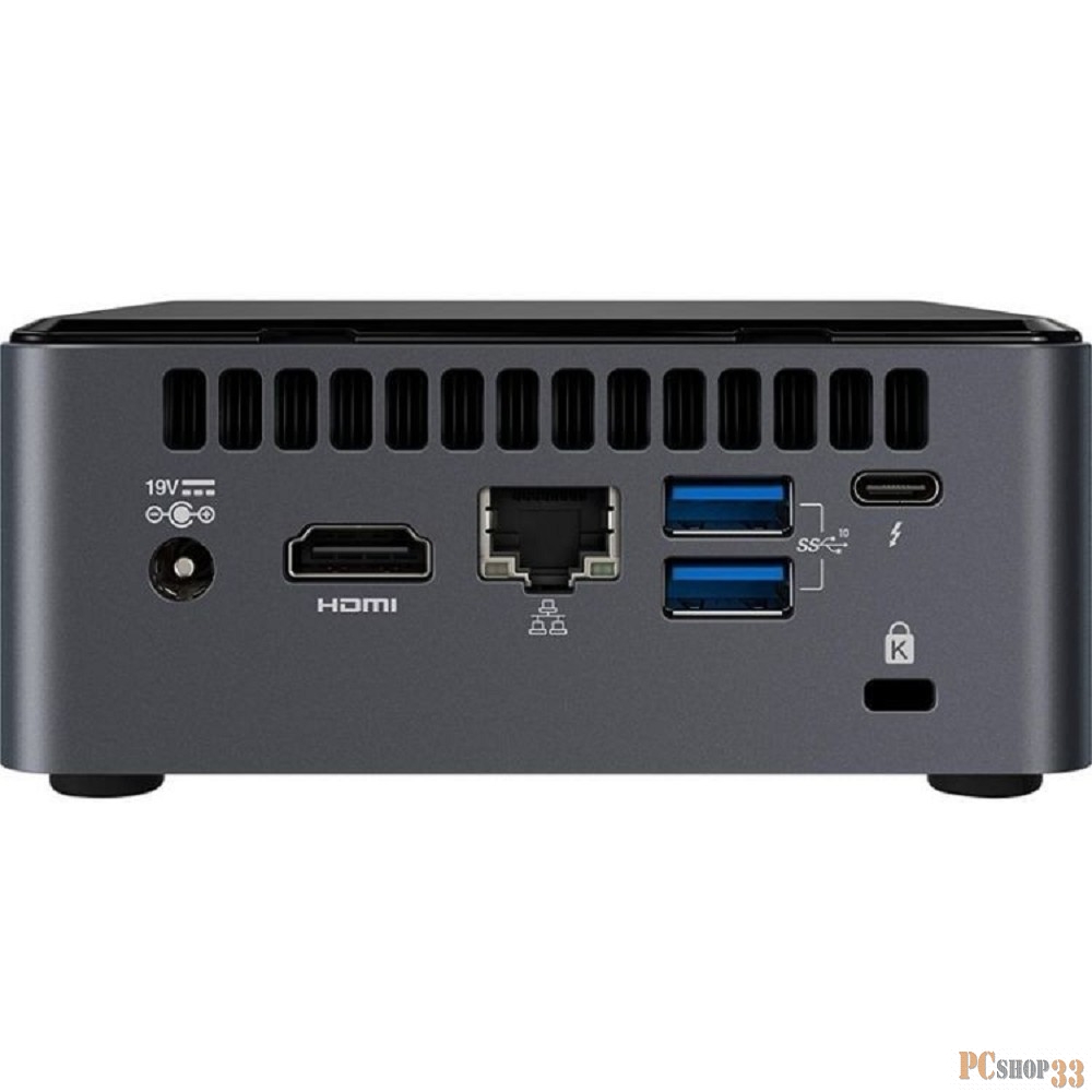 Платформа Intel NUC 10: Intel Core i5-10210U, VGA Intel UHD Graphics, 4xUSB3.1, 1x m.2 SSD, 1x2.5HDD,VESA, (БЕЗ ШНУРА) no codec