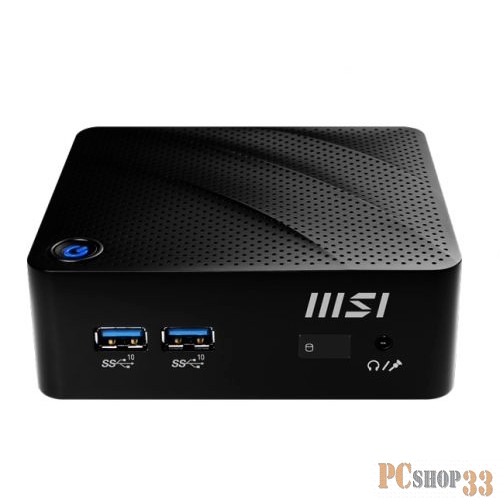Неттоп MSI Cubi N JSL-041RU slim Cel N4500 (1.1) 4Gb SSD128Gb UHDG Windows 11 Professional GbitEth WiFi BT 65W черный
