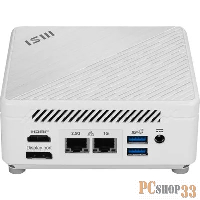Неттоп MSI Cubi 5 12M-095RU i7 1255U (1.7) 16Gb SSD512Gb Iris Xe Windows 11 Professional GbitEth WiFi BT 65W белый (9S6-B0A812-095)