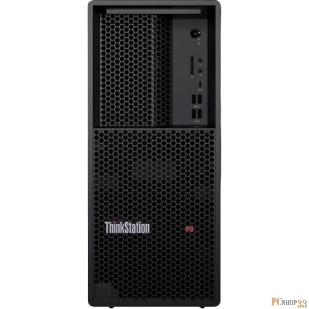 Компьютер Lenovo ThinkStation P3t MT i7 13700 (3.6) 16Gb SSD512Gb T1000 DVDRW CR Windows 11 Professional 64 GbitEth 750W мышь клавиатура черный (30GS004NRU)