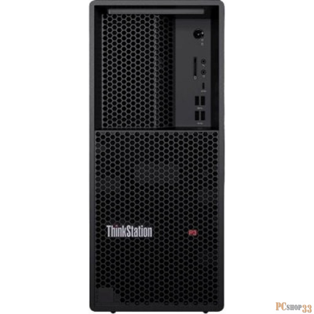 Компьютер Lenovo ThinkStation P3t MT i7 13700K (3.6) 64Gb SSD1Tb A4500 DVDRW CR Windows 11 Professional 64 GbitEth 750W мышь клавиатура черный (30GS003SRU)