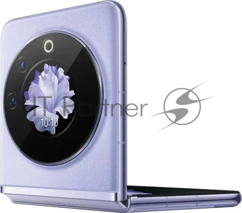 Смартфон Tecno AD11 PHANTOM V Flip 5G 256+8 Mystic Dawn, Disp1 6,9, 20:9, 2640x1080 Mpix, Disp2 1,32, 466x466 Mpix, 3.0GHz, 8 Core, 8GB RAM, 256GB, 64Мп+13Мп/32Мп, 1Sim, LTE, 4G, 5G, BT v5.3, WiFi, NFC, GPS/Glonass/Beidou/Glonass/IRN Type-C, 1210m
