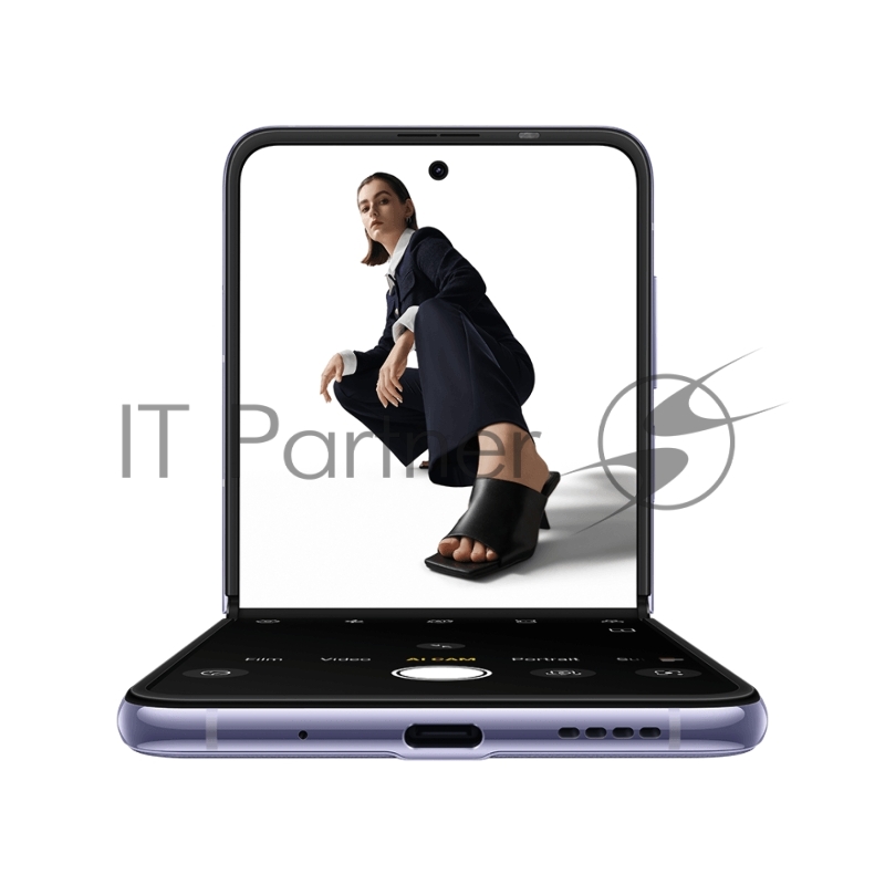 Смартфон Tecno AD11 PHANTOM V Flip 5G 256+8 Mystic Dawn, Disp1 6,9, 20:9, 2640x1080 Mpix, Disp2 1,32, 466x466 Mpix, 3.0GHz, 8 Core, 8GB RAM, 256GB, 64Мп+13Мп/32Мп, 1Sim, LTE, 4G, 5G, BT v5.3, WiFi, NFC, GPS/Glonass/Beidou/Glonass/IRN Type-C, 1210m