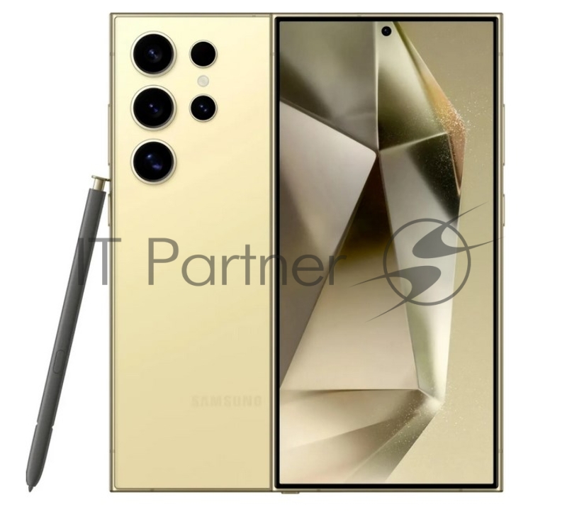 Смартфон Samsung SM-S928B Galaxy S24 Ultra 5G 256Gb 12Gb желтый титан моноблок 3G 4G 2Sim 6.8 1440x3120 Android 14 200Mpix 802.11 a/b/g/n/ac/ax/be NFC GPS GSM900/1800 GSM1900 TouchSc Protect
