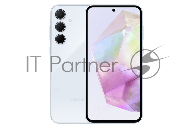 Смартфон Samsung SM-A356E Galaxy A35 5G 128Gb 8Gb голубой моноблок 3G 4G 2Sim 6.6 1080x2340 Android 14 50Mpix 802.11 a/b/g/n/ac/ax NFC GPS GSM900/1800 GSM1900 TouchSc Protect microSD max1024Gb