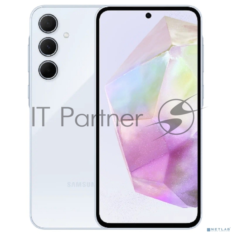 Смартфон Samsung SM-A356E Galaxy A35 5G 128Gb 8Gb голубой моноблок 3G 4G 2Sim 6.6 1080x2340 Android 14 50Mpix 802.11 a/b/g/n/ac/ax NFC GPS GSM900/1800 GSM1900 TouchSc Protect microSD max1024Gb