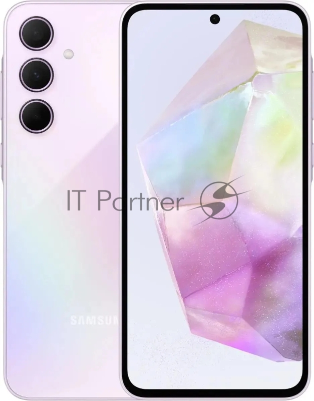 Смартфон Samsung SM-A356E Galaxy A35 5G 128Gb 8Gb лаванда моноблок 3G 4G 2Sim 6.6 1080x2340 Android 14 50Mpix 802.11 a/b/g/n/ac/ax NFC GPS GSM900/1800 GSM1900 TouchSc Protect microSD max1024Gb