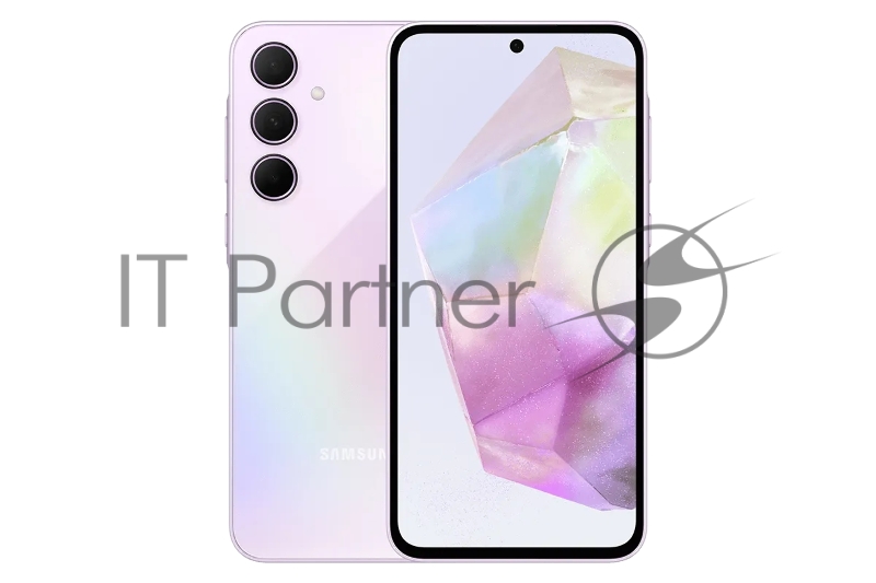 Смартфон Samsung SM-A356E Galaxy A35 5G 128Gb 8Gb лаванда моноблок 3G 4G 2Sim 6.6 1080x2340 Android 14 50Mpix 802.11 a/b/g/n/ac/ax NFC GPS GSM900/1800 GSM1900 TouchSc Protect microSD max1024Gb