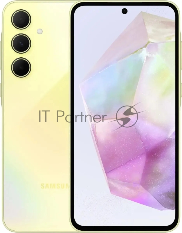 Смартфон Samsung SM-A356E Galaxy A35 5G 256Gb 8Gb желтый моноблок 3G 4G 2Sim 6.6 1080x2340 Android 14 50Mpix 802.11 a/b/g/n/ac/ax NFC GPS GSM900/1800 GSM1900 TouchSc Protect microSD max1024Gb