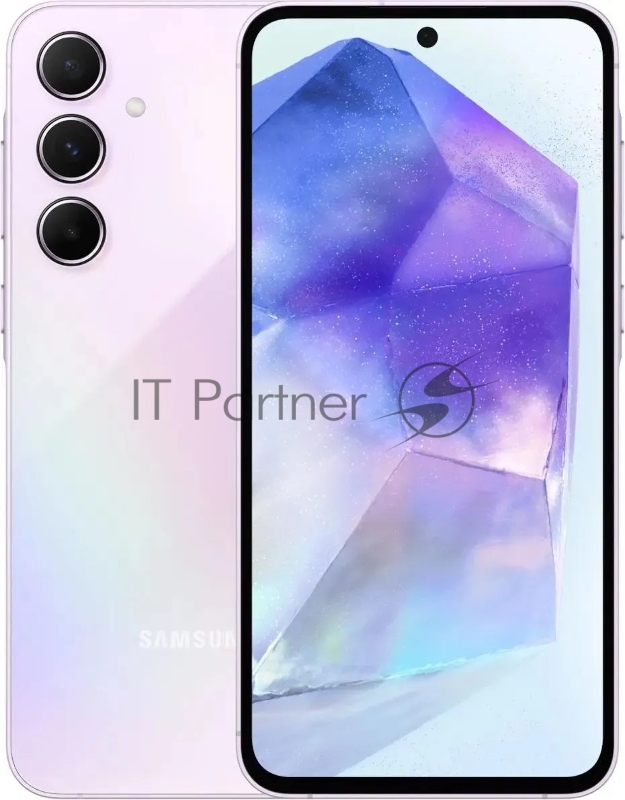 Смартфон Samsung SM-A556E Galaxy A55 5G 128Gb 8Gb лаванда моноблок 3G 4G 2Sim 6.6 1080x2340 Android 14 50Mpix 802.11 a/b/g/n/ac/ax NFC GPS GSM900/1800 GSM1900 TouchSc Protect microSD max1024Gb