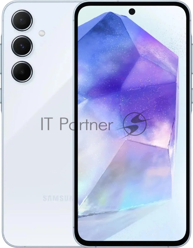 Смартфон Samsung SM-A556E Galaxy A55 5G 256Gb 8Gb голубой моноблок 3G 4G 2Sim 6.6 1080x2340 Android 14 50Mpix 802.11 a/b/g/n/ac/ax NFC GPS GSM900/1800 GSM1900 TouchSc Protect microSD max1024Gb
