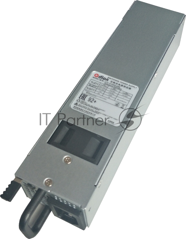 Блок питания Qdion U1A-K10400-DRB (FPP-U1A-K10400-DRB) 1U Slim 400W (ШВГ=50.5*40*196mm), 80+ Golg, Oper.temp 0C~50C, AC/DC dual input
