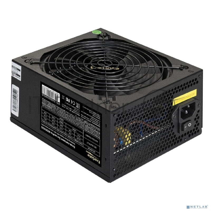 Серверный БП 700W ExeGate ServerPRO-700RADS (ATX, for 3U+ cases, APFC, КПД 80% (80 PLUS), 14cm fan, 24pin, 2(4+4)pin, PCIe, 5xSATA, 4xIDE, FDD, Cable Management, black)