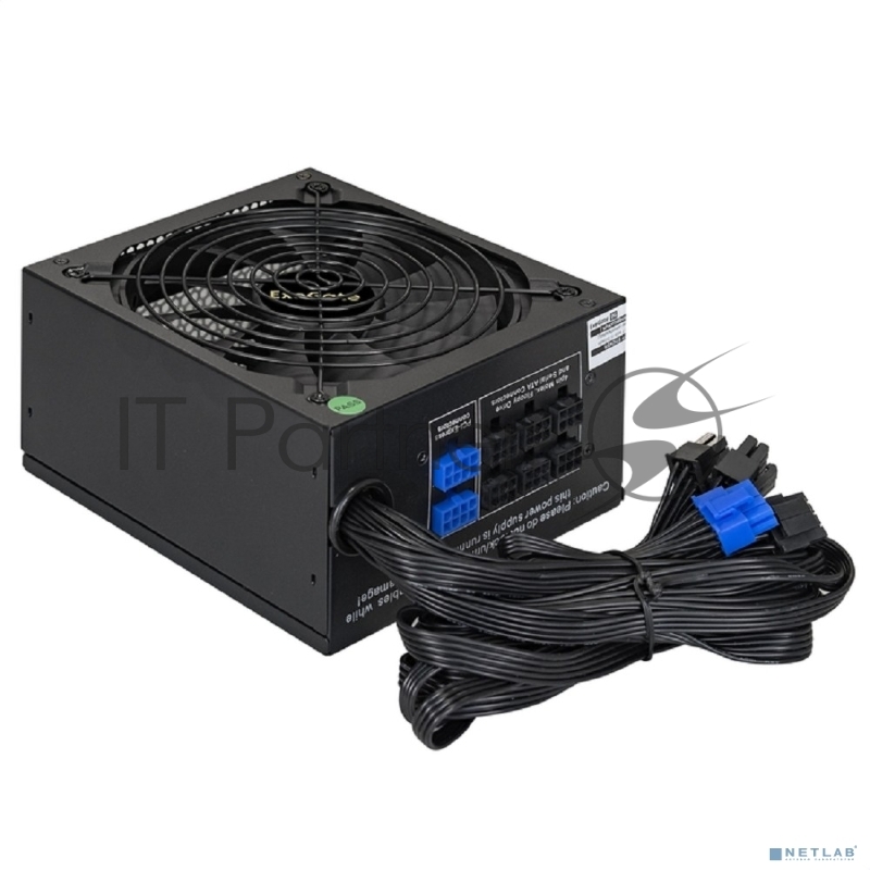 Серверный БП 700W ExeGate ServerPRO-700RADS (ATX, for 3U+ cases, APFC, КПД 80% (80 PLUS), 14cm fan, 24pin, 2(4+4)pin, PCIe, 5xSATA, 4xIDE, FDD, Cable Management, black)