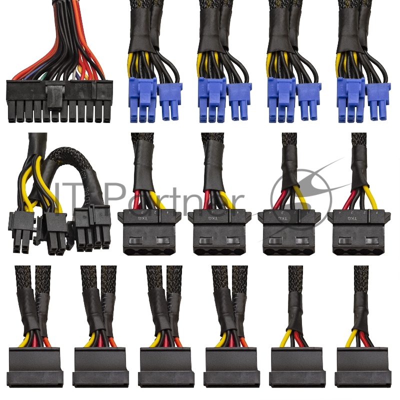 Серверный БП 800W ExeGate EX292212RUS ServerPRO-800RADS (ATX, for 3U+ cases, APFC, КПД 80% (80 PLUS), 14cm fan, 24pin, 2(4+4)pin, PCIe, 5xSATA, 4xIDE, FDD, Cable Management, black)