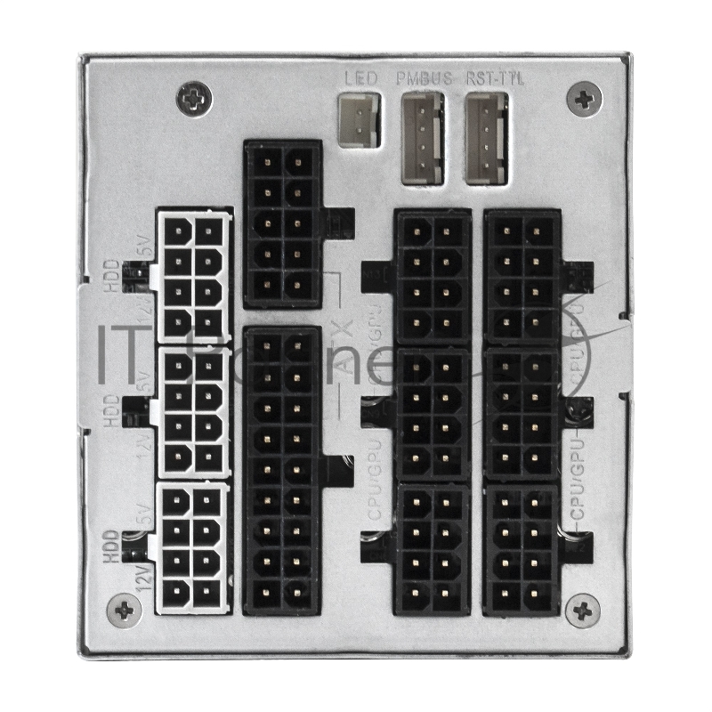 Серверный БП с резервированием 2U Redundant 2x1000W ExeGate EX292323RUS Industrial-RTS1000 (APFC, КПД 94% (80 PLUS Platinum), 4 cm fan, 24pin, 2x(4+4)pin, 2PCIe, 2SATA, 6IDE, Cable Management)