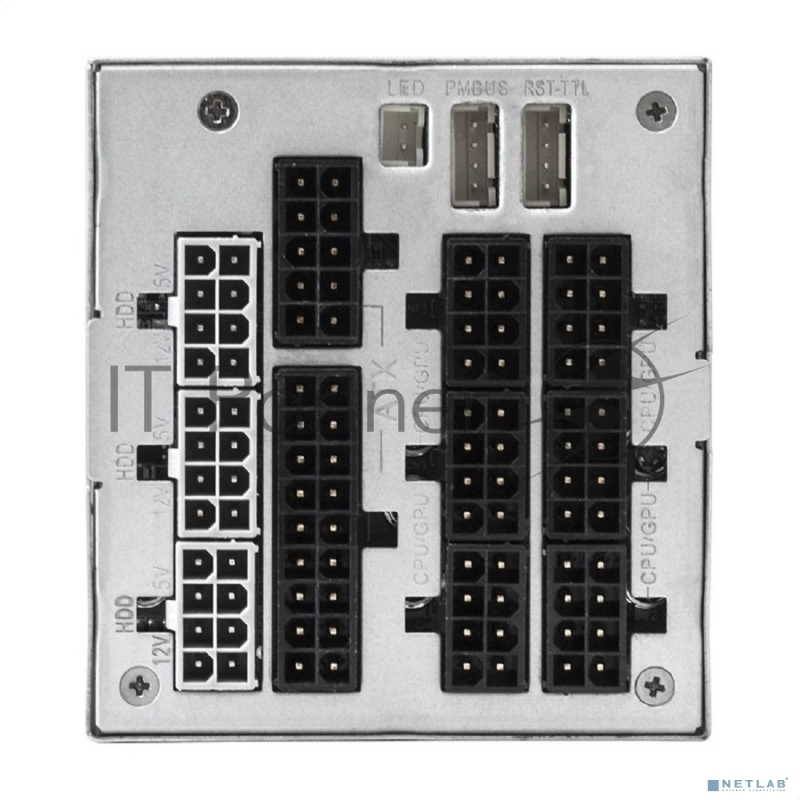 Серверный БП с резервированием 2U Redundant 2x800W ExeGate EX292322RUS Industrial-RTS800 (APFC, КПД 94% (80 PLUS Platinum), 4 cm fan, 24pin, 2x(4+4)pin, 2PCIe, 2SATA, 6IDE, Cable Management)