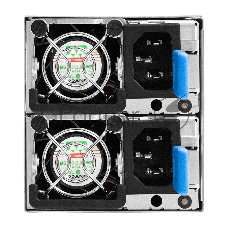 Серверный БП с резервированием Chicony Redundant 2x550W S15-550P1A (APFC, КПД 94% (80 PLUS Platinum), ШВГ=77mm x 84mm x 225mm, 4 cm fan, 24pin, 2x(4+4)pin, 2PCIe, 2SATA, 6IDE, Cable Management)